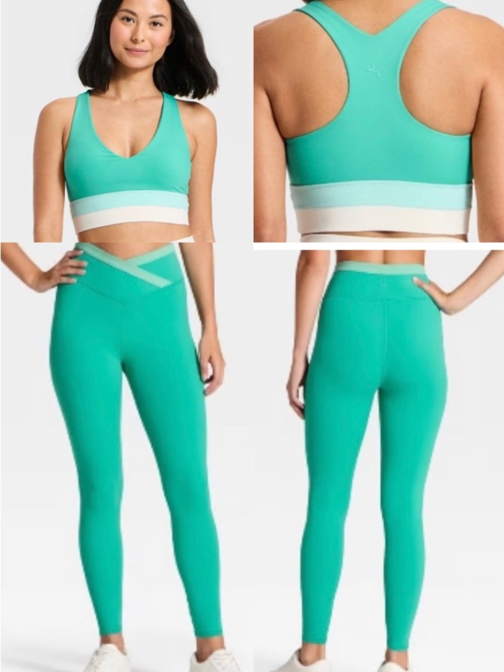 ✨Full Set✨ JoyLab Turquoise Sports Bra & Legging Active Set